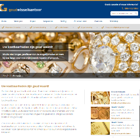 Meer gebruiksgemak op nieuwe website Goudwisselkantoor