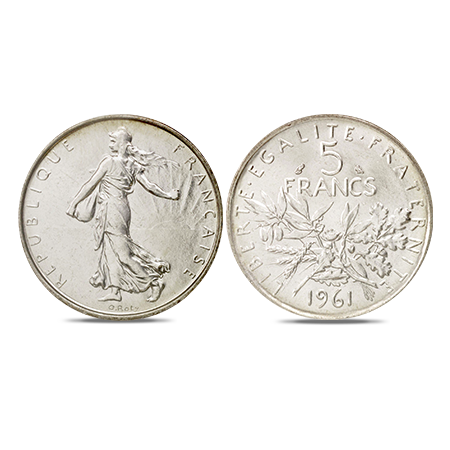 Zilveren Franse frank