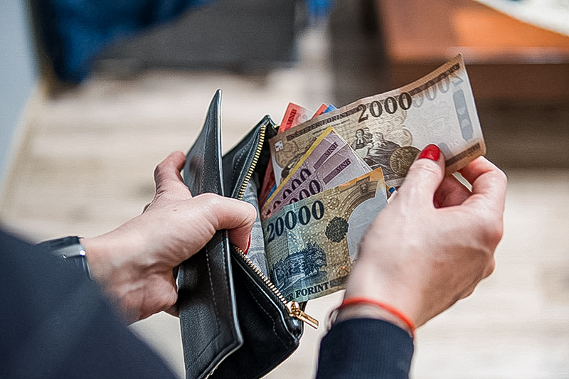 Hongaarse forinten wisselen