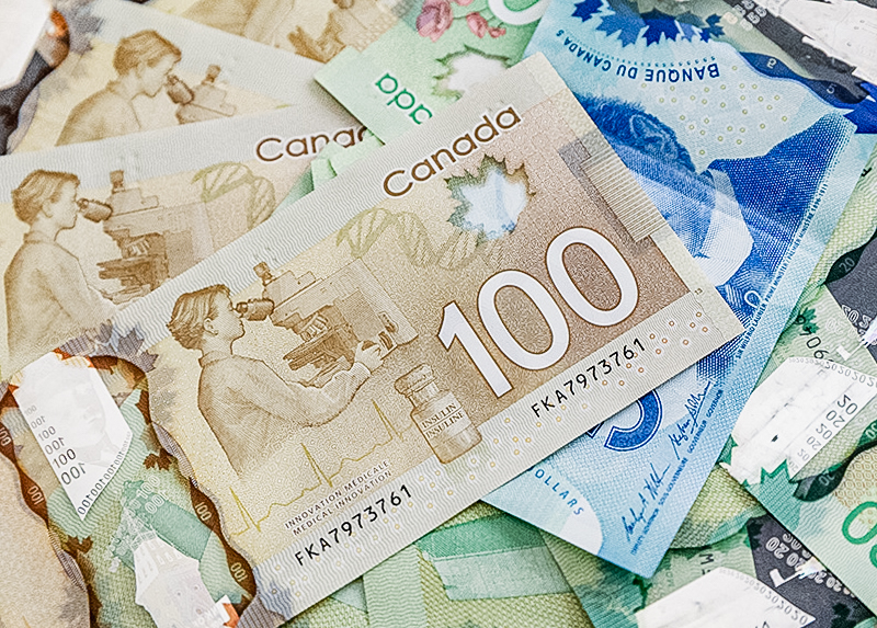 Canadese dollars over na vakantie