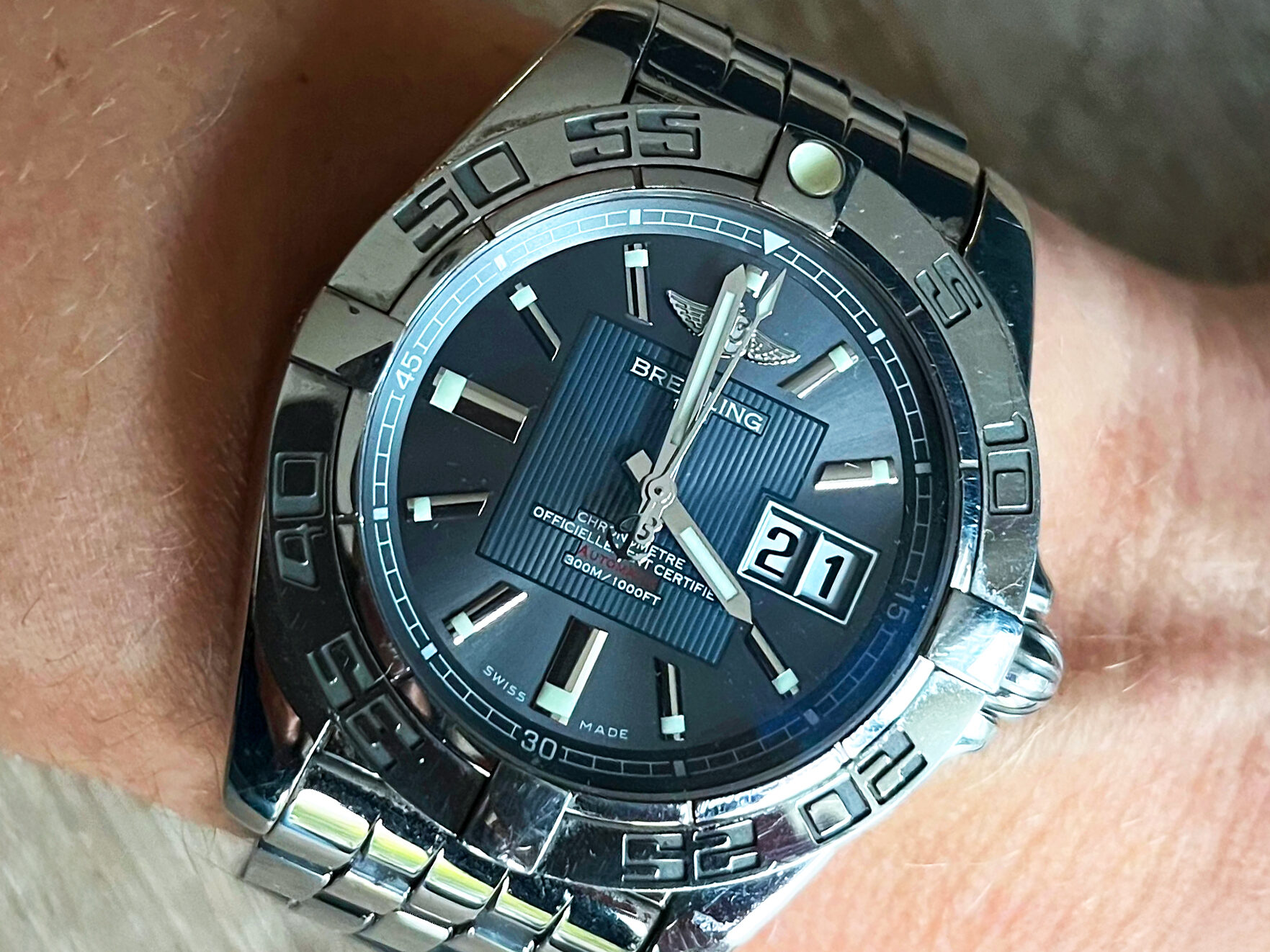Tijd voor een klassieker: Breitling Galactisc A49350